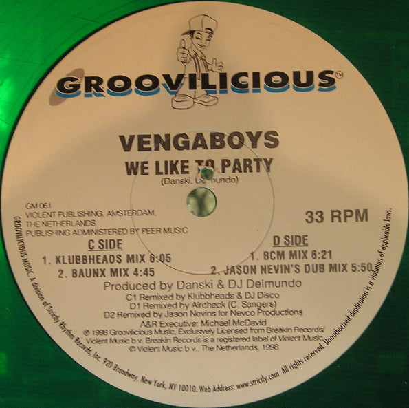 Vengaboys : We Like To Party (12", Red + 12", Gre)