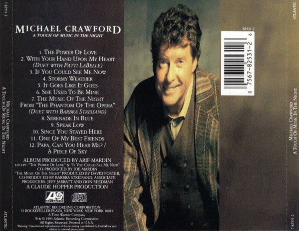 Michael Crawford : A Touch Of Music In The Night (CD, Album, SRC)