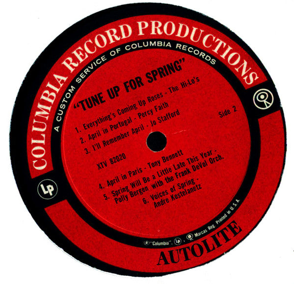 Various : Tune Up For Spring (LP, Comp, Mono)