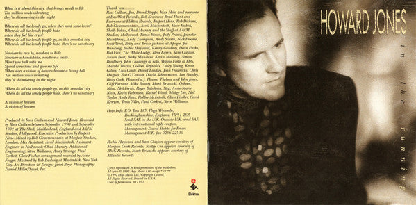 Howard Jones : In The Running (CD, Album)