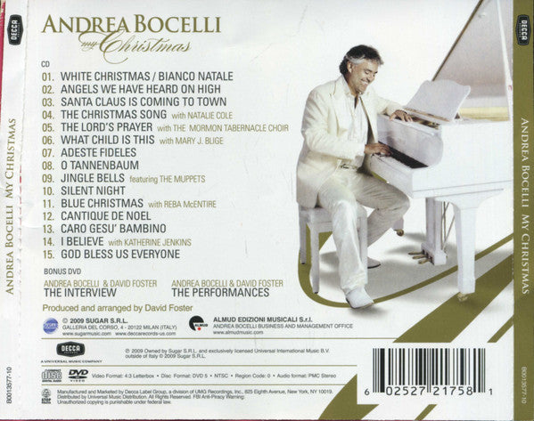 Andrea Bocelli : My Christmas (CD, Album + DVD-V, NTSC)