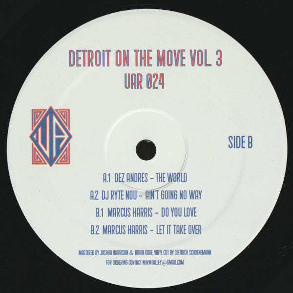 Various - Detroit On The Move Vol. 3 (12")