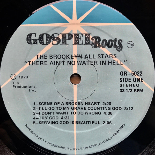 The Brooklyn Allstars : There Ain't No Water In Hell  (LP, Album)