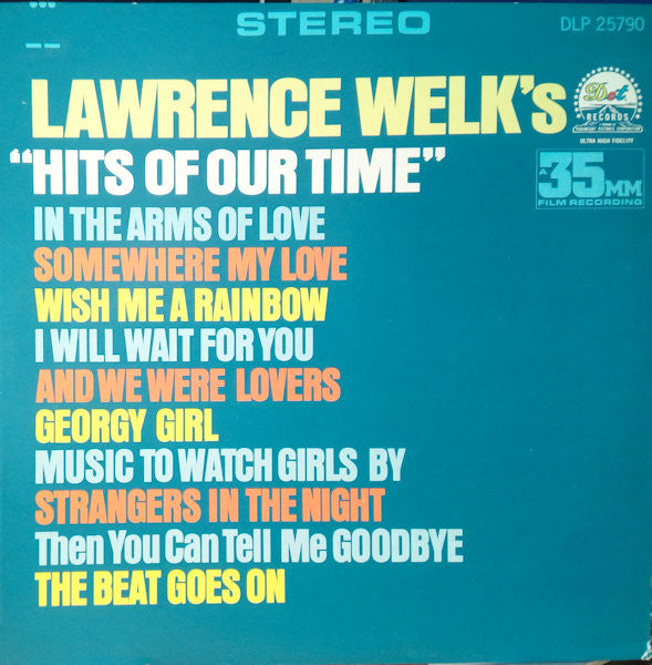 Lawrence Welk : "Hits Of Our Time' (LP, Mono)