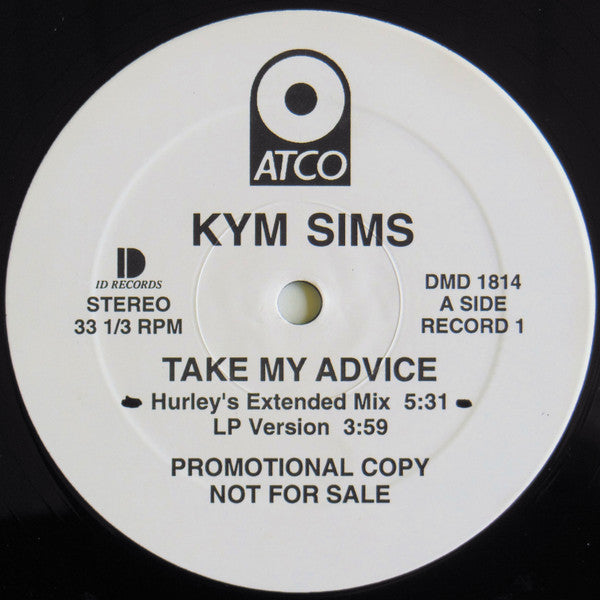 Kym Sims : Take My Advice (2x12", Promo)