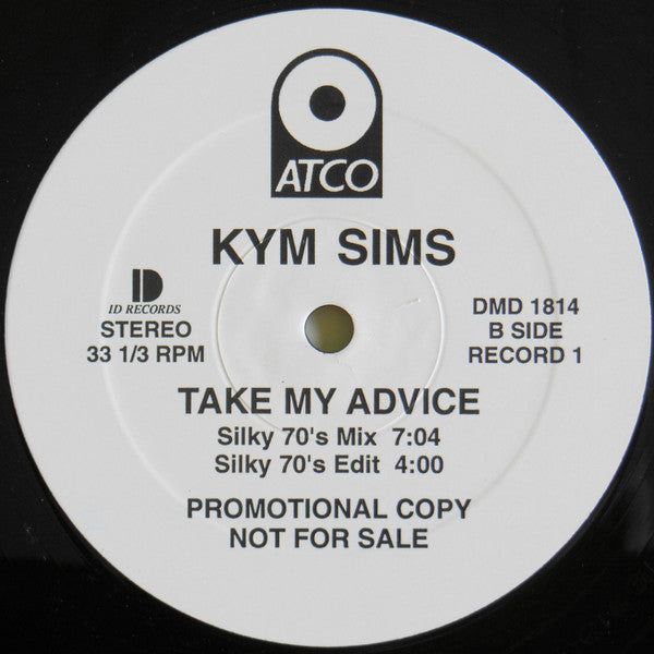 Kym Sims : Take My Advice (2x12", Promo)