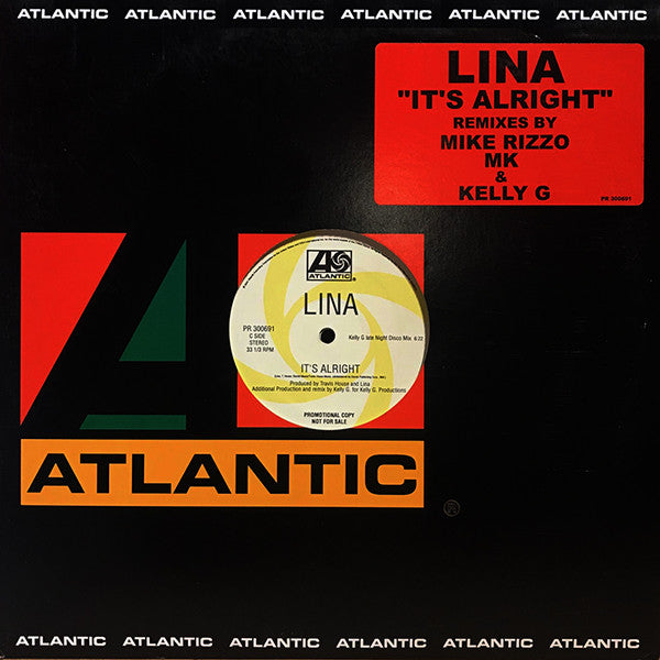 Lina : It's Alright (2x12", Promo)