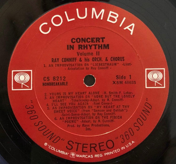 Ray Conniff His Orchestra And Chorus* : Concert In Rhythm Volume II (LP, Album)