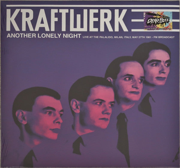 Kraftwerk – Another Lonely Night - Live At The Palalido, Milan, Italy, May 27th 1981 - FM Broadcast (Vinyl, LP, Album, Limited, Unofficial, Orange & Black)