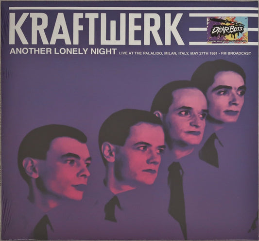 Kraftwerk – Another Lonely Night - Live At The Palalido, Milan, Italy, May 27th 1981 - FM Broadcast (Vinyl, LP, Album, Limited, Unofficial, Orange & Black)