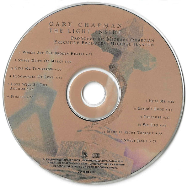 Gary Chapman : The Light Inside (CD, Album, SPU)