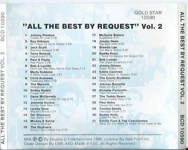 Various : All The Best By Request Vol. 2 (CD, Comp)