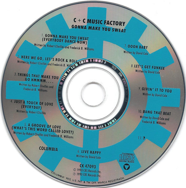 C + C Music Factory : Gonna Make You Sweat (CD, Album)