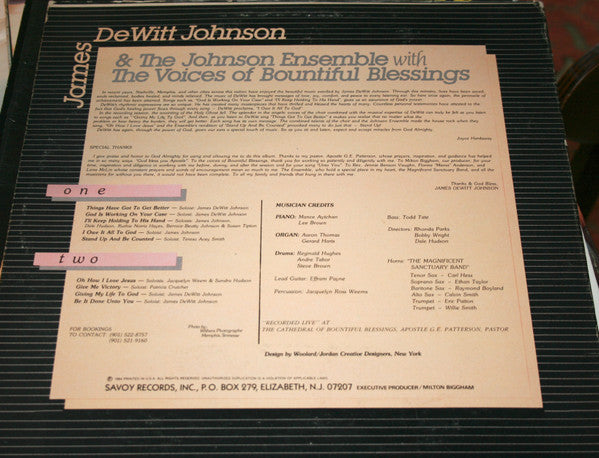 James Dewitt Johnson : Things Have Got To Get Better (LP)