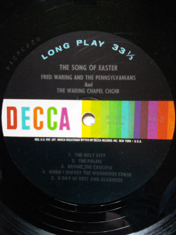 Fred Waring & The Pennsylvanians And The Waring Chapel Choir : The Song Of Easter (LP)