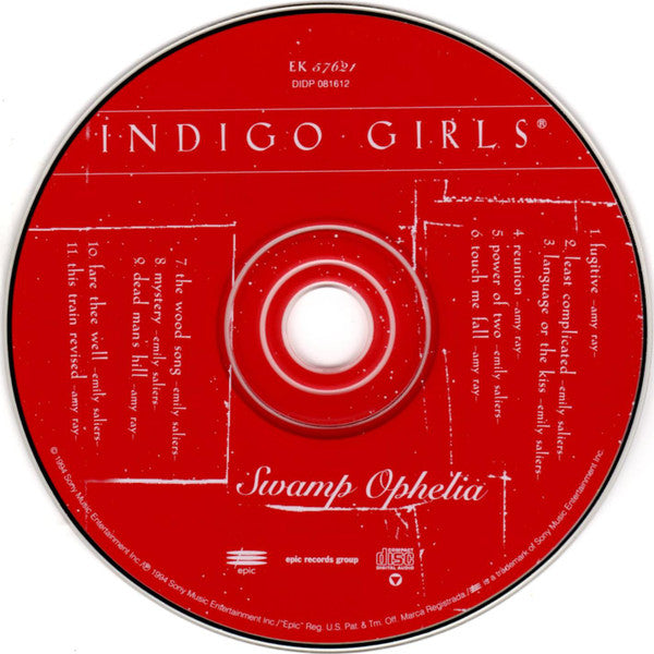 Indigo Girls : Swamp Ophelia (CD, Album, Dig)