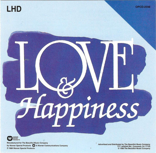 Various : Love And Happiness (CD, Comp)