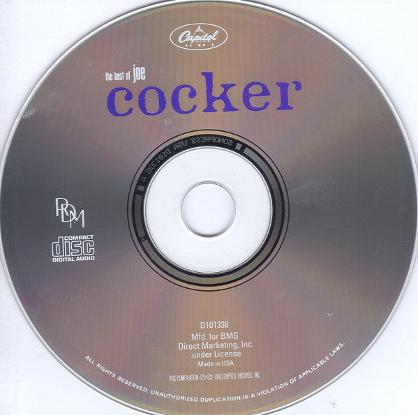 Joe Cocker : The Best Of Joe Cocker (CD, Comp, Club)