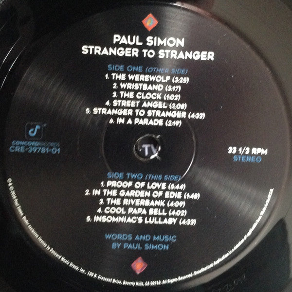 Paul Simon : Stranger To Stranger (LP, Album, 180)