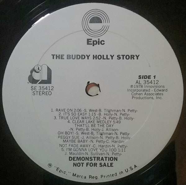 Gary Busey : The Buddy Holly Story (LP, Album, Promo)
