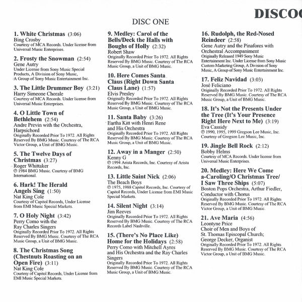 Various : The Time-Life Treasury Of Christmas (2xCD, Comp, RE)