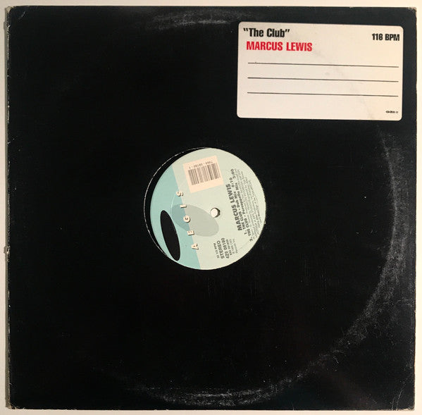 Marcus Lewis : The Club (12")
