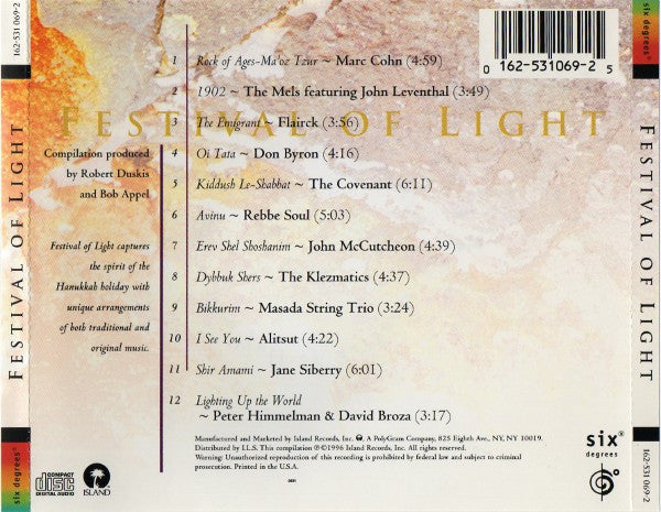 Various : Festival Of Light (CD, Album, Comp)