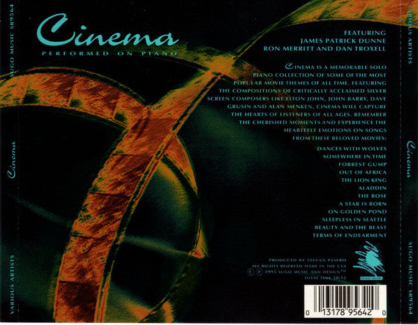 James Patrick Dunne*, Ron Merritt and Dan Troxell : Cinema Performed On Piano (CD, Album)