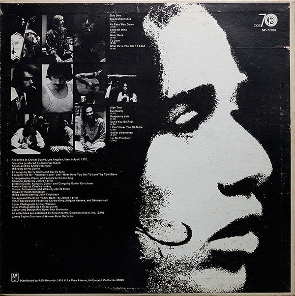 Carole King : Writer: Carole King (LP, Album, Pit)