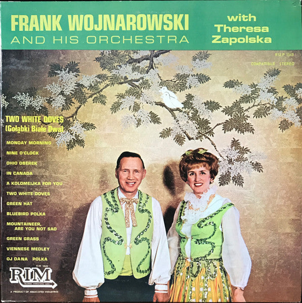 Frank Wojnarowski And His Orchestra With Teresa Zapolska : Two White Doves (LP, Album)