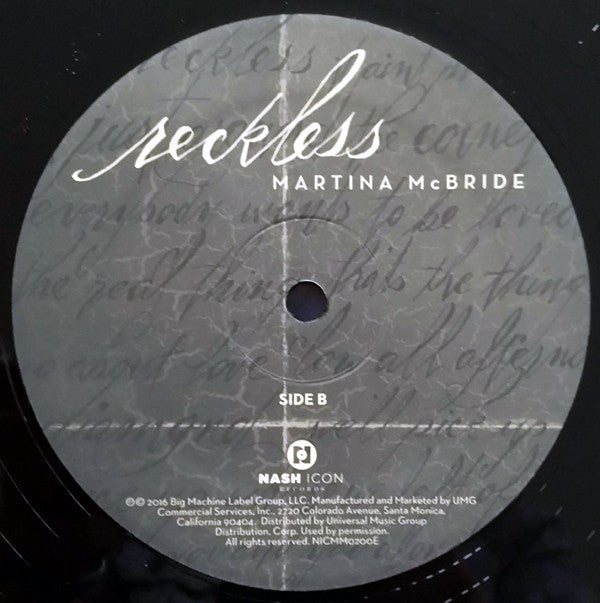 Martina McBride : Reckless (LP, Album)