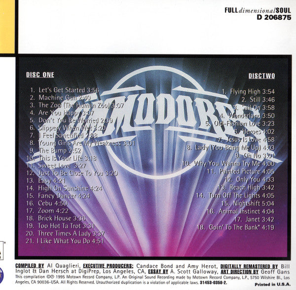 The Commodores* : The Best Of The Commodores (2xCD, Comp, Club)