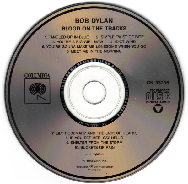 Bob Dylan : Blood On The Tracks (CD, Album, RE, Pit)