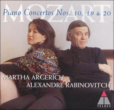 Mozart* – Martha Argerich, Alexandre Rabinovitch* : Piano Concertos Nos. 10, 19 & 20 (CD, Album, Club)