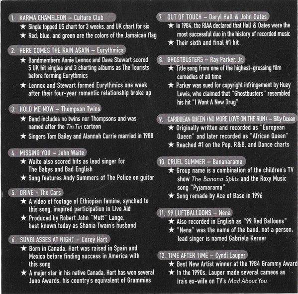 Various : Entertainment Weekly - The Greatest Hits 1984 (CD, Comp)