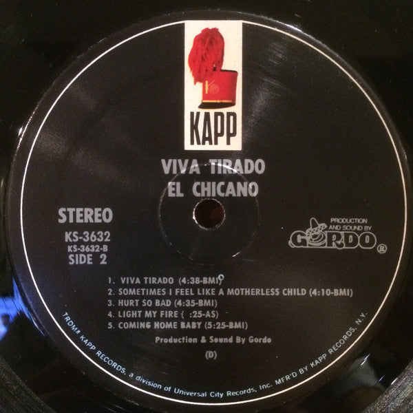 El Chicano : Viva Tirado (LP, Album, Glo)