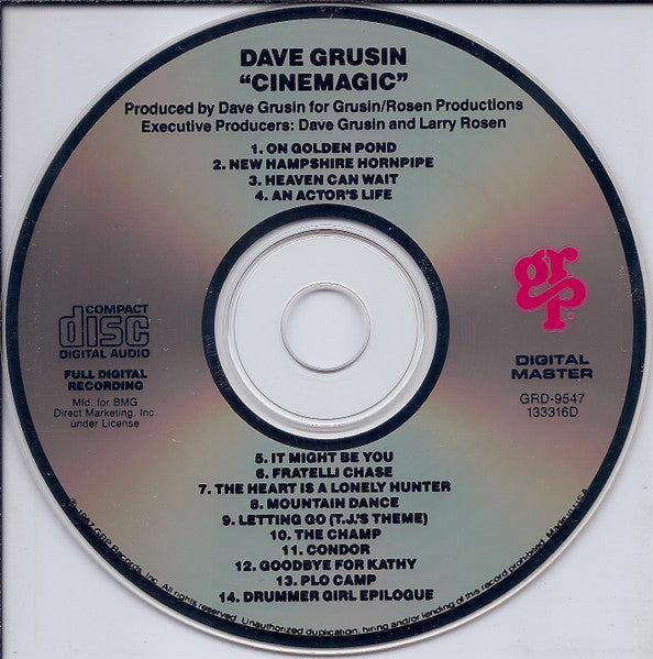 Dave Grusin : Cinemagic (CD, Album, Club)