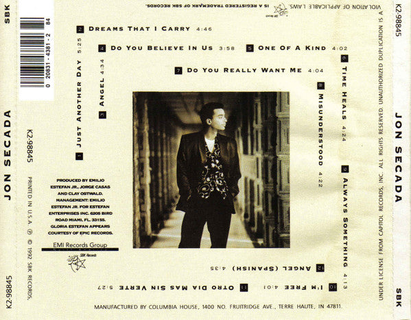 Jon Secada : Jon Secada (CD, Album, Club)