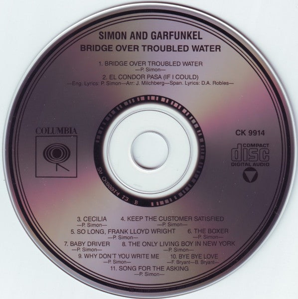 Simon And Garfunkel* : Bridge Over Troubled Water (CD, Album, RE, Two)