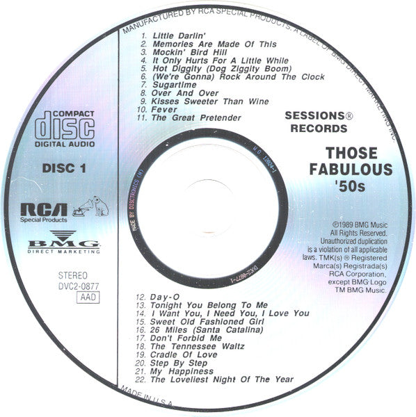 Various : Those Fabulous '50s (2xCD, Comp, RM)