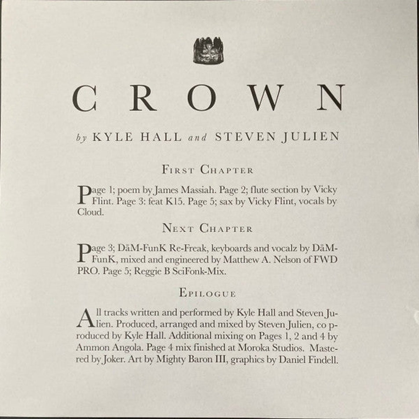 Kyle Hall, Steven Julien - Crown (12")