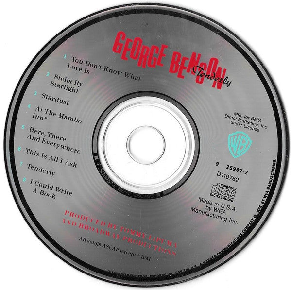 George Benson : Tenderly (CD, Album, Club)