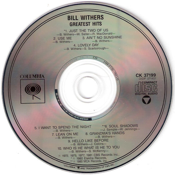 Bill Withers : Bill Withers' Greatest Hits (CD, Comp, RE)