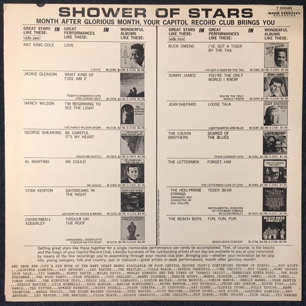 Various : Shower Of Stars (LP, Comp, Mono, Club, Smplr)