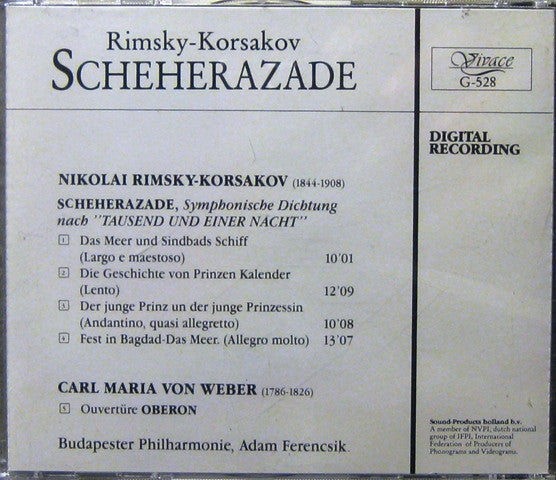 Rimsky-Korsakov*, Budapester Philharmonie*, Adam Ferencsik : Scheherazade (CD)