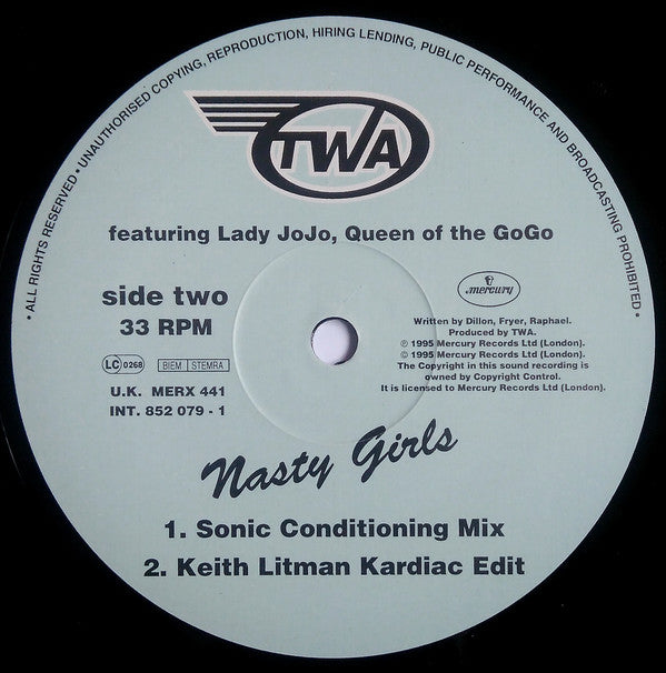 TWA Featuring Lady Jojo, Queen Of The GoGo* : Nasty Girls (12")