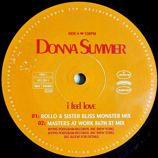 Donna Summer : I Feel Love (12")