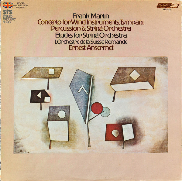 Martin*, Ansermet*, L'Orchestre De La Suisse Romande : Concerto For Seven Wind Instruments, Timpani, Percussion And String Orchestra / Etudes For String Orchestra (LP, RE)