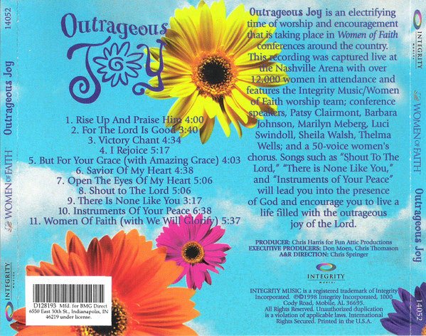 Integrity Music / Women Of Faith Worship Team* : Outrageous Joy (CD, Album, Club)