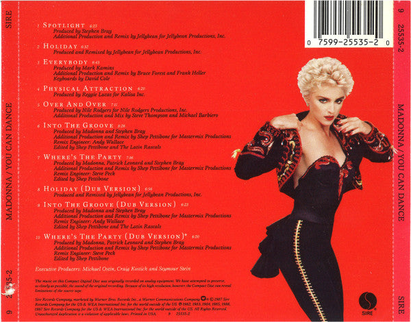 Madonna : You Can Dance (CD, Comp, P/Mixed)